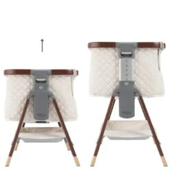 Tutti Bambini CoZee Luxe Bedside Crib – Walnut/Cream 19 Tutti Bambini CoZee Luxe Bedside Crib – Walnut/Cream -Kiddies Kingdom Store hg6t6