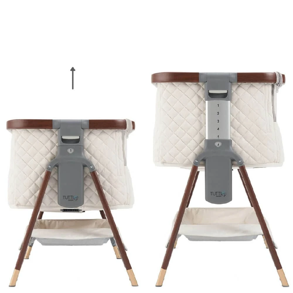 Tutti Bambini CoZee Luxe Bedside Crib – Walnut/Cream 10 Tutti Bambini CoZee Luxe Bedside Crib – Walnut/Cream - Image 10