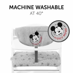Hauck Alpha Highchair Pad Deluxe – Grey Mickey Mouse -Kiddies Kingdom Store hhh 1