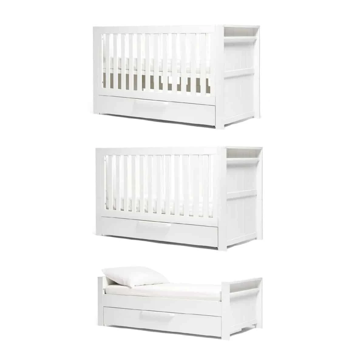 Mamas & Papas Franklin Cotbed – White Wash 8 Mamas & Papas Franklin Cotbed – White Wash - Image 8