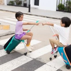 Luggage Micro Scooter Trike Suitcase – Teal Green -Kiddies Kingdom Store hru