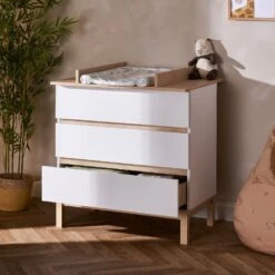 Obaby Astrid 4in1 2 Piece Nursery Room Set/Shelf – White -Kiddies Kingdom Store hytu 9