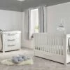 Mamas & Papas Franklin 2 Piece Cotbed Set With Dresser Changer – White Wash