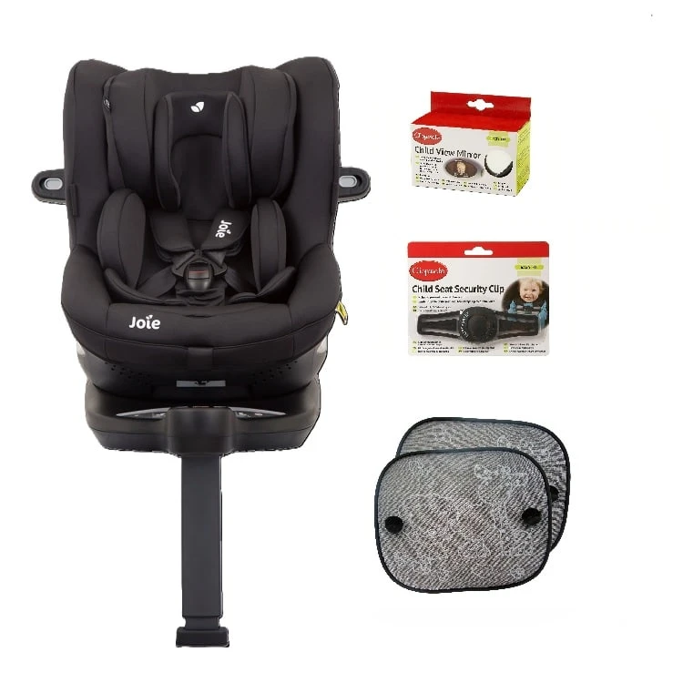 Joie I-Spin 360 Coal I-Size Car Seat Ultimate Bundle 1 Joie I-Spin 360 Coal I-Size Car Seat Ultimate Bundle