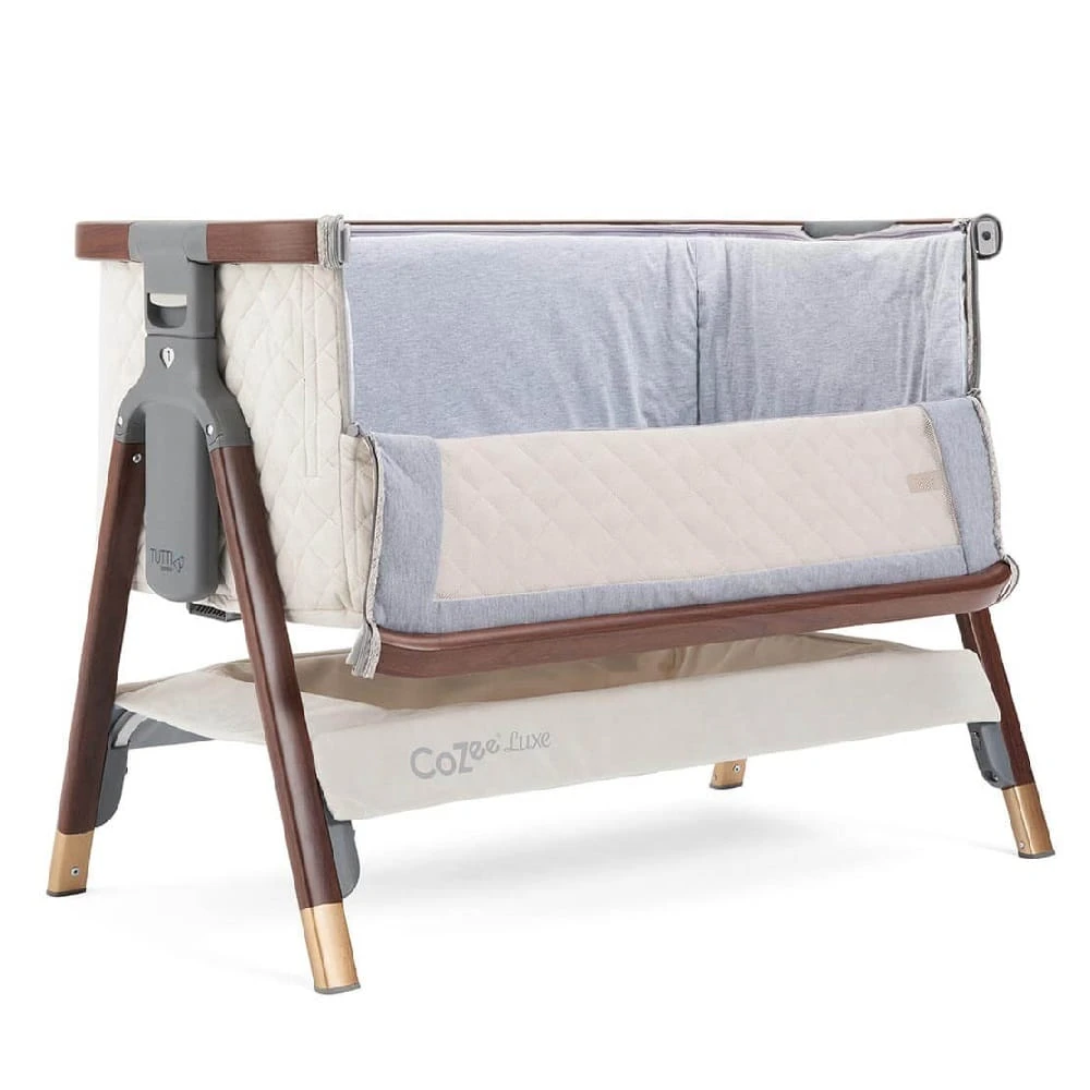 Tutti Bambini CoZee Luxe Bedside Crib – Walnut/Cream 6 Tutti Bambini CoZee Luxe Bedside Crib – Walnut/Cream - Image 6