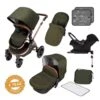 Ickle Bubba Stomp V4 All In One Isofix Travel System – Woodland Bronze