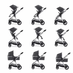 Babymore Memore V2 Travel System 13 Piece Pecan I-Size Chrome -Kiddies Kingdom Store ikytoi8yoo8