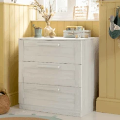 Mamas & Papas Atlas 4 Piece Nursery Room Set With Mattress – Nimbus White -Kiddies Kingdom Store ioioio