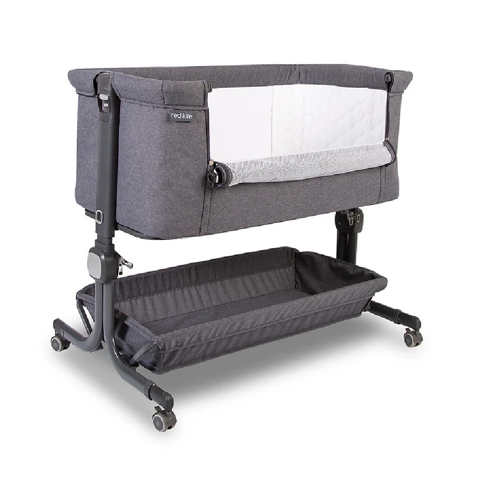 Red Kite Cozysleep Bedside Crib Grey 3 Red Kite Cozysleep Bedside Crib Grey - Image 3