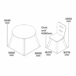 Liberty House Toys Kids Round Table And Chair Set 12 Liberty House Toys Kids Round Table And Chair Set -Kiddies Kingdom Store iuooi