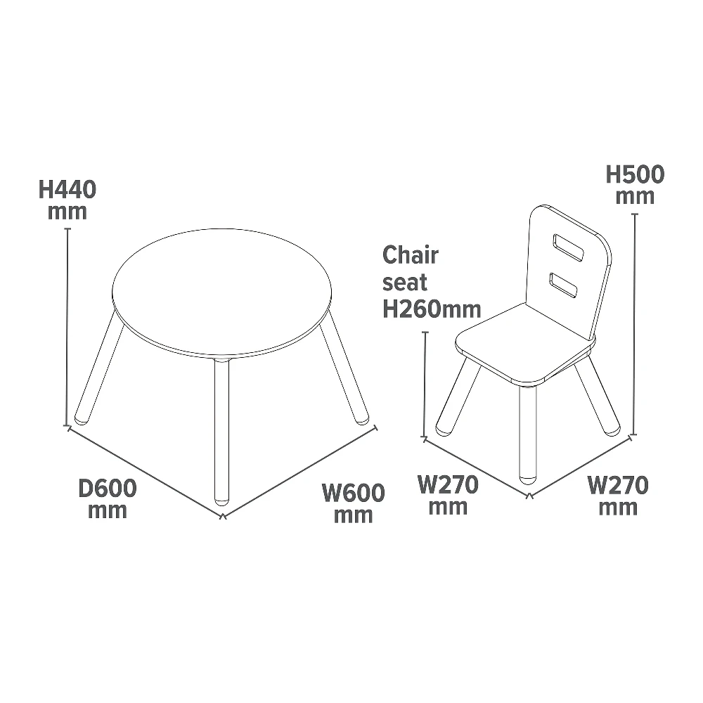 Liberty House Toys Kids Round Table And Chair Set 4 Liberty House Toys Kids Round Table And Chair Set - Image 4