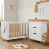 Tutti Bambini Fika 4in1 2 Piece Room Set – White/Light Oak