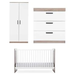 CuddleCo Enzo 3 Piece Nursery Furniture Set – Truffle Oak/White 18 CuddleCo Enzo 3 Piece Nursery Furniture Set – Truffle Oak/White -Kiddies Kingdom Store jhgfu