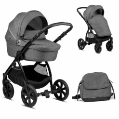 Noordi Fjordi 2 In 1 Pushchair – Dark Grey