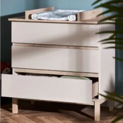 Obaby Astrid 2 Piece Nursery Room Set – Satin/Oak -Kiddies Kingdom Store jhuio