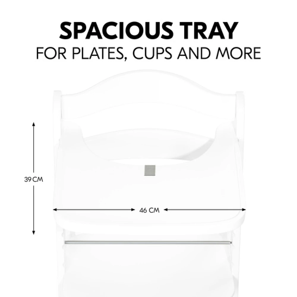Hauck Alpha Wooden Tray – White 6 Hauck Alpha Wooden Tray – White - Image 6