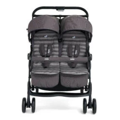 Joie Aire Twin Stroller Dark Pewter With Raincover 8 Joie Aire Twin Stroller Dark Pewter With Raincover -Kiddies Kingdom Store joie aire twin stroller inc 2 footmuffs dark pewter 3 99255.1639477040