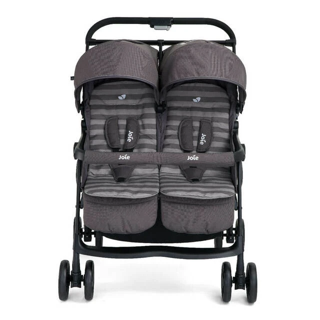Joie Aire Twin Stroller Dark Pewter With Raincover 3 Joie Aire Twin Stroller Dark Pewter With Raincover - Image 3