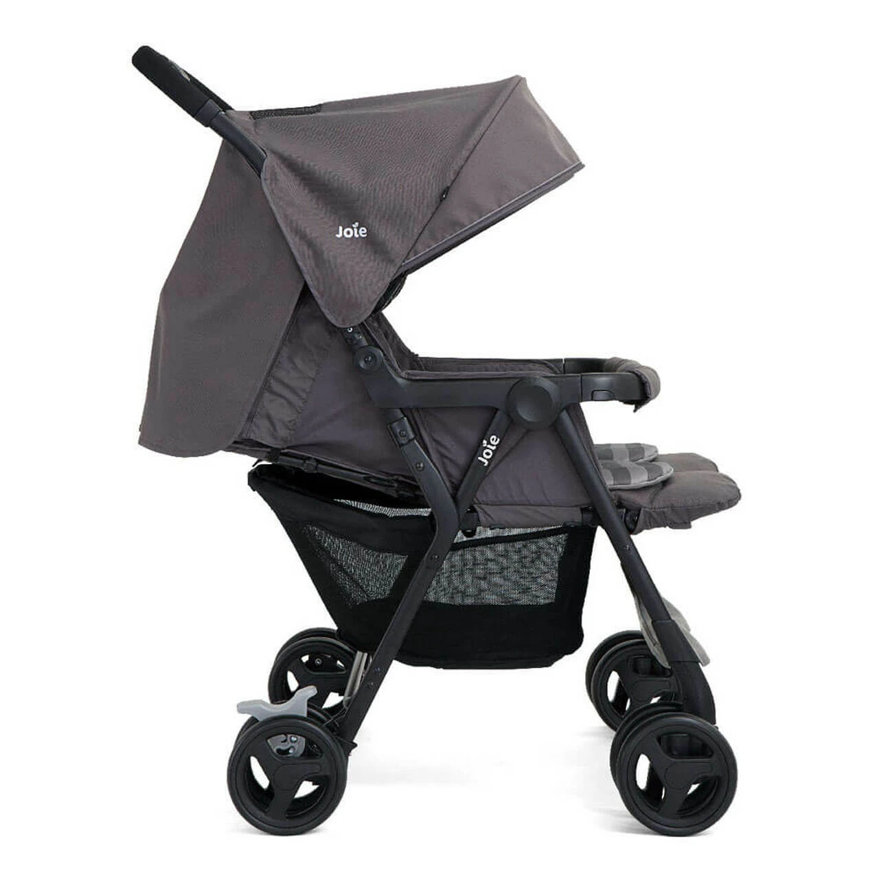 Joie Aire Twin Stroller Dark Pewter With Raincover 6 Joie Aire Twin Stroller Dark Pewter With Raincover - Image 6