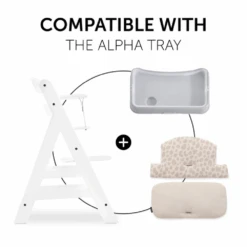 Hauck Alpha Highchair Pad Select – Leo Natural -Kiddies Kingdom Store khykh