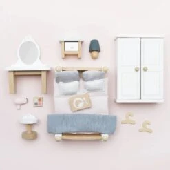 Le Toy Van Wooden Dolls House Bedroom 5 Le Toy Van Wooden Dolls House Bedroom -Kiddies Kingdom Store kjh896