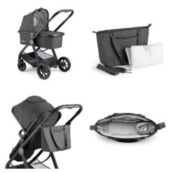 MeMore Pram And Pushchair – Black Espresso -Kiddies Kingdom Store klkup