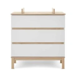 Obaby Astrid 4in1 2 Piece Nursery Room Set – White/Oak -Kiddies Kingdom Store kmyu