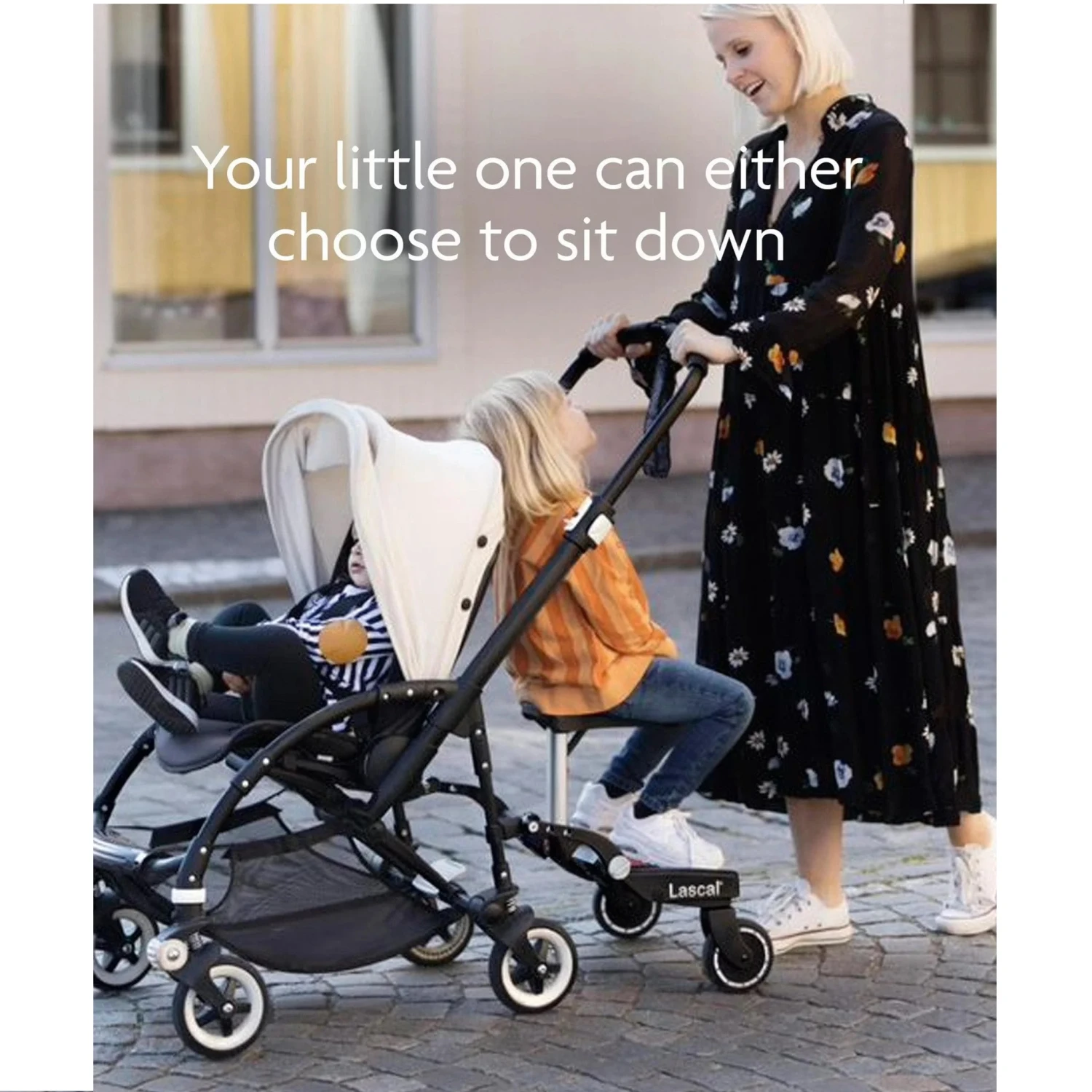 Lascal Black Maxi BuggyBoard® Plus Grey Saddle 3 Lascal Black Maxi BuggyBoard® Plus Grey Saddle - Image 3