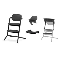 Cybex Lemo Highchair And Learning Tower Set – Stunning Black