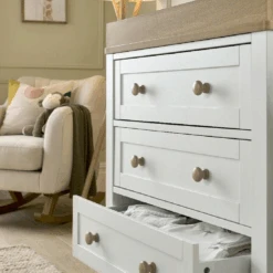 Mamas & Papas Wedmore 2 Piece Nursery Room Set – White/Natural -Kiddies Kingdom Store ljkoyu 3