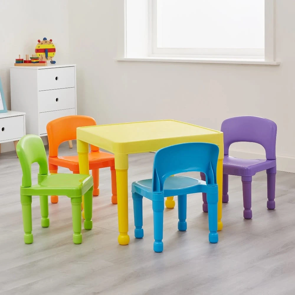 Liberty House Toys Multi-Coloured Table And Chairs 1 Liberty House Toys Multi-Coloured Table And Chairs