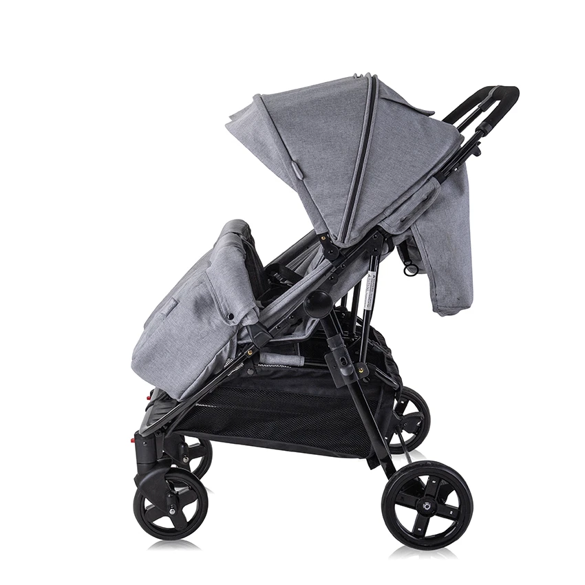 Lorelli Duo Twin Stroller – Cool Grey 3 Lorelli Duo Twin Stroller – Cool Grey - Image 3