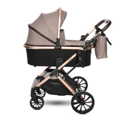 Lorelli Glory 2 In 1 Pram – Beige/Rose Gold