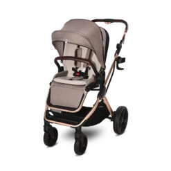 Lorelli Glory 3 In 1 Travel System – Beige/Rose -Kiddies Kingdom Store lorelli glory stroller beige