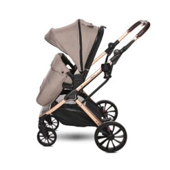Lorelli Glory 3 In 1 Travel System – Beige/Rose -Kiddies Kingdom Store lorelli glory stroller beige 4