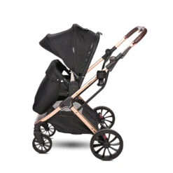 Lorelli Glory 3 In 1 Travel System – Black/Rose Gold -Kiddies Kingdom Store lorelli glory stroller black