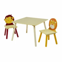 Liberty House Toys Jungle Square Table & Chairs -Kiddies Kingdom Store lskdgj