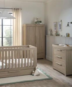 Mamas & Papas Franklin 3 Piece Nursery Room Set – Natural Oak