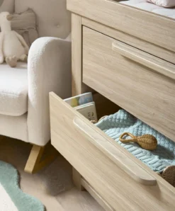 Mamas & Papas Franklin 3 Piece Nursery Room Set – Natural Oak -Kiddies Kingdom Store mamas papas furniture sets franklin 3 piece cotbed range with dresser changer double wardrobe oak 8 1