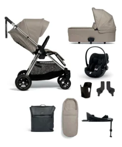 Mamas & Papas Flip XT3 Stroller 3in1 Cloud G Travel System Bundle – Fawn