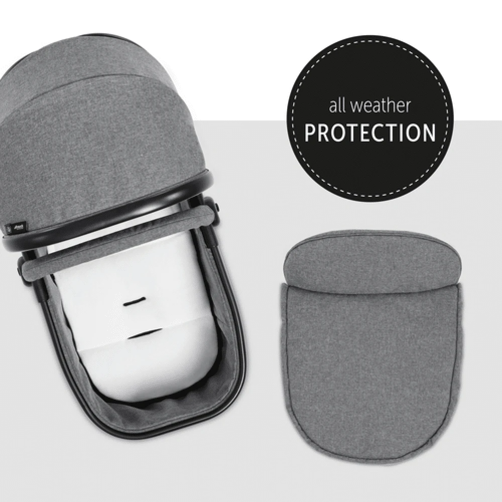 Hauck Melange Grey Atlantic Twin Stroller/Carrycot Bundle 1 14 Hauck Melange Grey Atlantic Twin Stroller/Carrycot Bundle 1 - Image 14