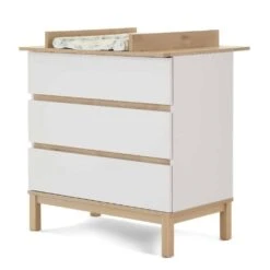 Obaby Astrid 4in1 2 Piece Nursery Room Set – White/Oak -Kiddies Kingdom Store mchl