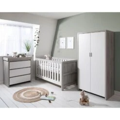 Tutti Bambini Modena Newborn Room Set Bundle – Grey Ash/White 17 Tutti Bambini Modena Newborn Room Set Bundle – Grey Ash/White -Kiddies Kingdom Store modena 3 piece grey ash 5