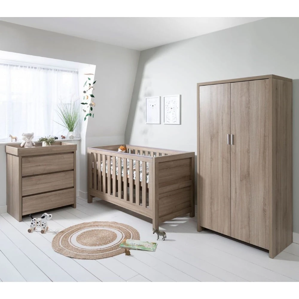 Tutti Bambini Modena 3 Piece Room Set – Oak 1 Tutti Bambini Modena 3 Piece Room Set – Oak