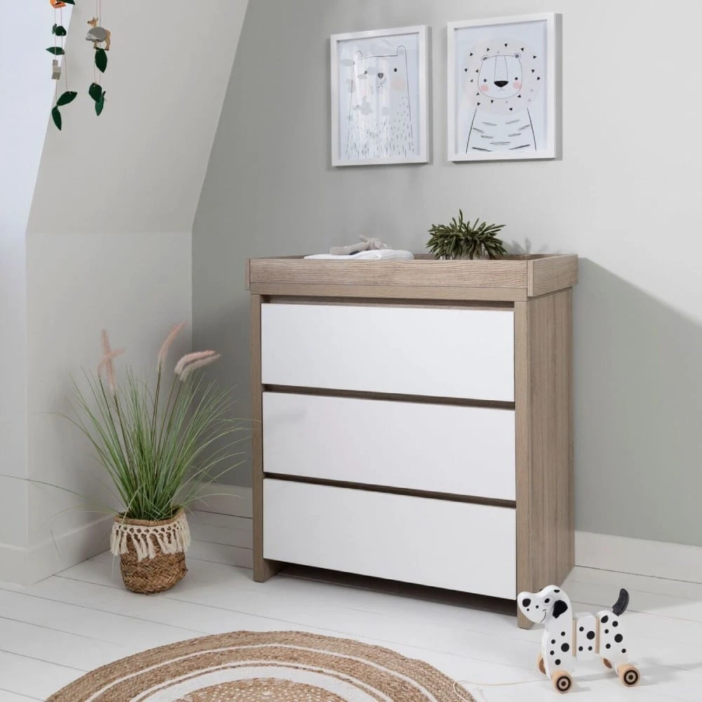 Tutti Bambini Modena Changing Unit – White Oak 1 Tutti Bambini Modena Changing Unit – White Oak