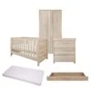 Tutti Bambini Modena 5 Piece Room Set/Underdrawer – Oak