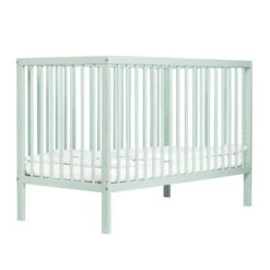 Mokee Mini Cot Bed – Dusty Aqua -Kiddies Kingdom Store mokee mini cot bed teal 4