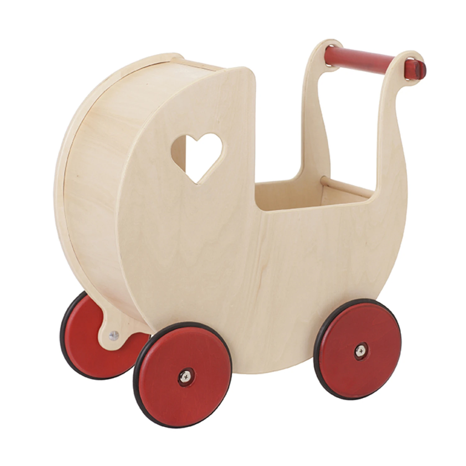 Moover Dolls Pram Natural Birch Veneer 1 Moover Dolls Pram Natural Birch Veneer