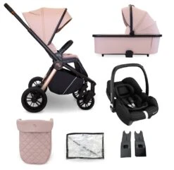 My Babiie Travel System With Cabriofix Car Seat – Pastel Pink