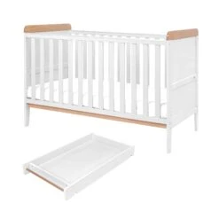 Tutti Bambini Napoli Cot Bed – White/Oak